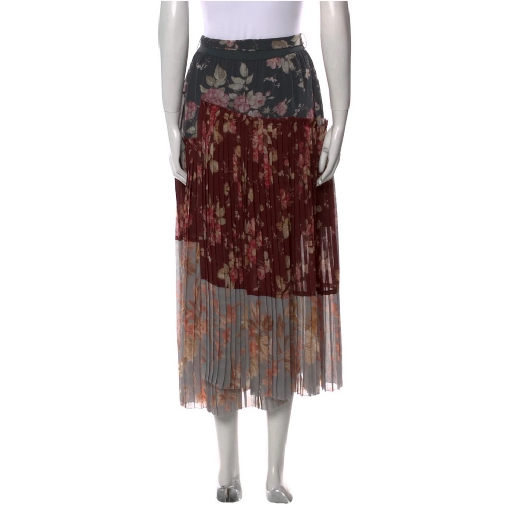 NWT Zimmermann Unbridled Pleated Midi Skirt - Picture 3 of 7